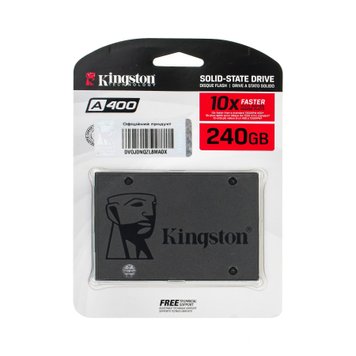 Накопитель SSD Kingston 2.5" 240GB SATA A400 (SA400S37/240G)