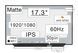 Матрица NV173FHM-N49 (экран) для ноутбука 17.3" (IPS / 60Hz / 1920х1200 / матовая / 30pin (0.5mm) / Slim 3.5мм / 250nit / 800:1 / 45% NTSC / 85&deg;.85&deg;.85&deg;.85&deg;) Оригинал