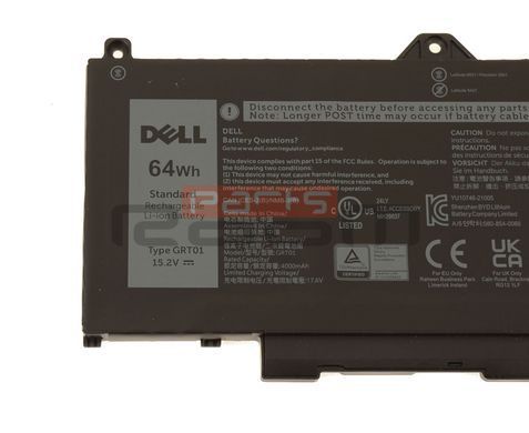 Батарея / GRT01 / аккумулятор для ноутбука Dell Precision 3470, 3571, 3561, 3581, 3591, Latitude 5421, 5431, 5521, 5531 [64Wh] (0R05P0) Оригинал от Dell