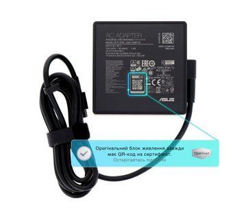 Блок питания (зарядка) для ноутбука Asus 100W (5V-20V, 3A-5A, USB Type-C) A20-100P1A, ADP-100DH B [0A001-01090900] Оригинал