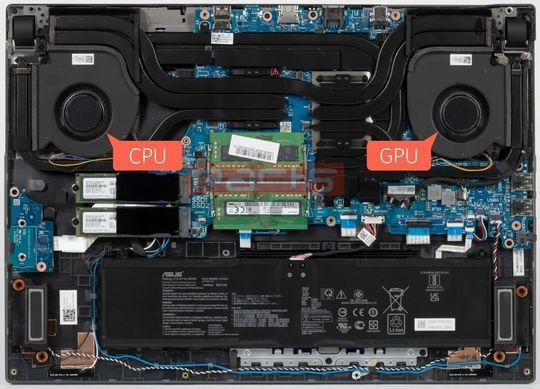 Вентилятор Asus (GPU fan 12V) кулер для моделей ноутбука ROG Strix G533Z, G733Z ver.2 (13NR08E0P01011) Оригинал от Asus
