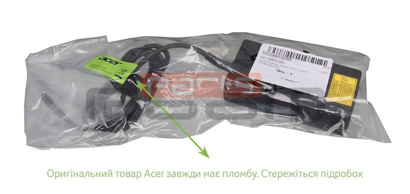 Блок питания (зарядка) для ноутбука Acer 100W (5V-20V, 3A-5A, USB Type-C) Chicony A22-100P2A [A100AP31P, A100AP25P, KP1000H003, KP1000H002] Оригинал