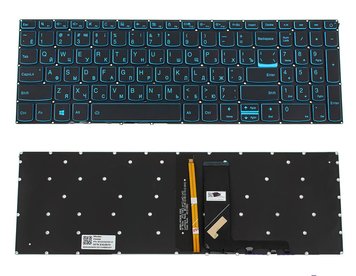 Клавиатура Lenovo для моделей ноутбука: IdeaPad Gaming L340-15, L340-17 с подсветкой (Blue)