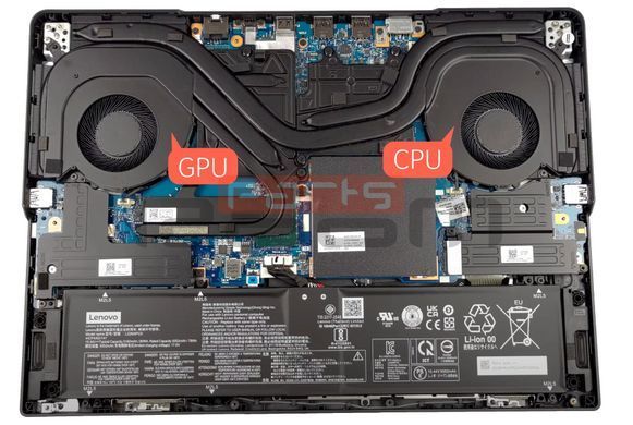 Вентилятор Lenovo кулер [GPU Fan 12V] для моделей ноутбука Legion Pro 5 16IRX9 (83DF), 16IRX8 (82WK), 16ARX8 (82WM) (DFSCL12E16486Y) Original