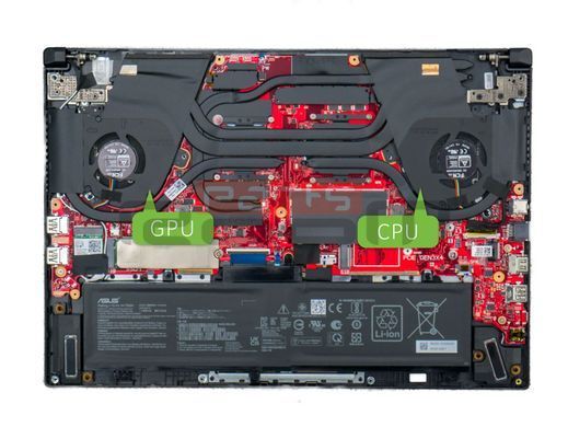 Вентилятор Asus (CPU fan 5V) кулер для моделей ноутбука TUF Dash F15 FX516PC (DFS5K221153714) Оригинал
