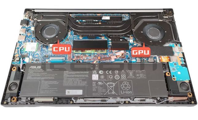Вентилятор (CPU Fan) кулер для моделей ноутбука Asus Vivobook Pro 15 OLED N6506MU, N6506MV, N6506CU (13NB12Z0M01111) Оригинал от Asus