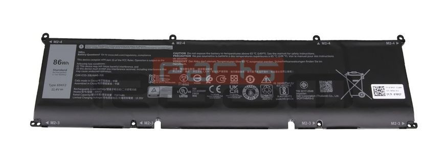 Батарея / 69KF2 / аккумулятор для ноутбука Dell XPS 15 9500, 9510, 9520, 9530, G15 5510, 5511, 5515, 5520, 5521, 5525, Precision 5550, 5560, 5570 070N2F Оригинал