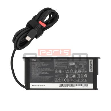 Блок питания (зарядка) для ноутбука Lenovo 95W USB Type-C ADLX95YLC3A, SA10R16876, 02DL130