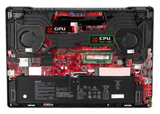 Вентилятор Asus кулер [GPU Fan 12V] для моделей ноутбука ROG Zephyrus G15 GA503QC, GA503QE, G16 GU603HE [13NR04V0T01111] Original