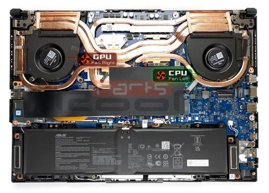 Вентилятор Asus кулер для моделей ноутбука TUF Gaming FA507, FA707, FX507, FX707, TUF507, TUF707 13NR09J0T01011, 13NR09J0T01111  13NR09F0T02011, 13NR09F0T02111; DFSCK22115181E