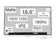 Матрица MNG007QX2-3 (экран) для ноутбука 16.0" (IPS / 180Hz / 1920&times;1200 WUXGA / матовая / 40pin (0.5mm) / Slim 3мм / 300nit / 1000:1 / 45% NTSC / 80&deg;.80&deg;.80&deg;.80&deg;) Оригинал